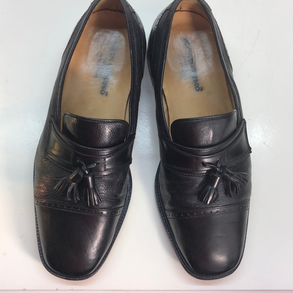 Pronto Uomo Black Tassel Shoes Size 11 - Picture 2 of 8